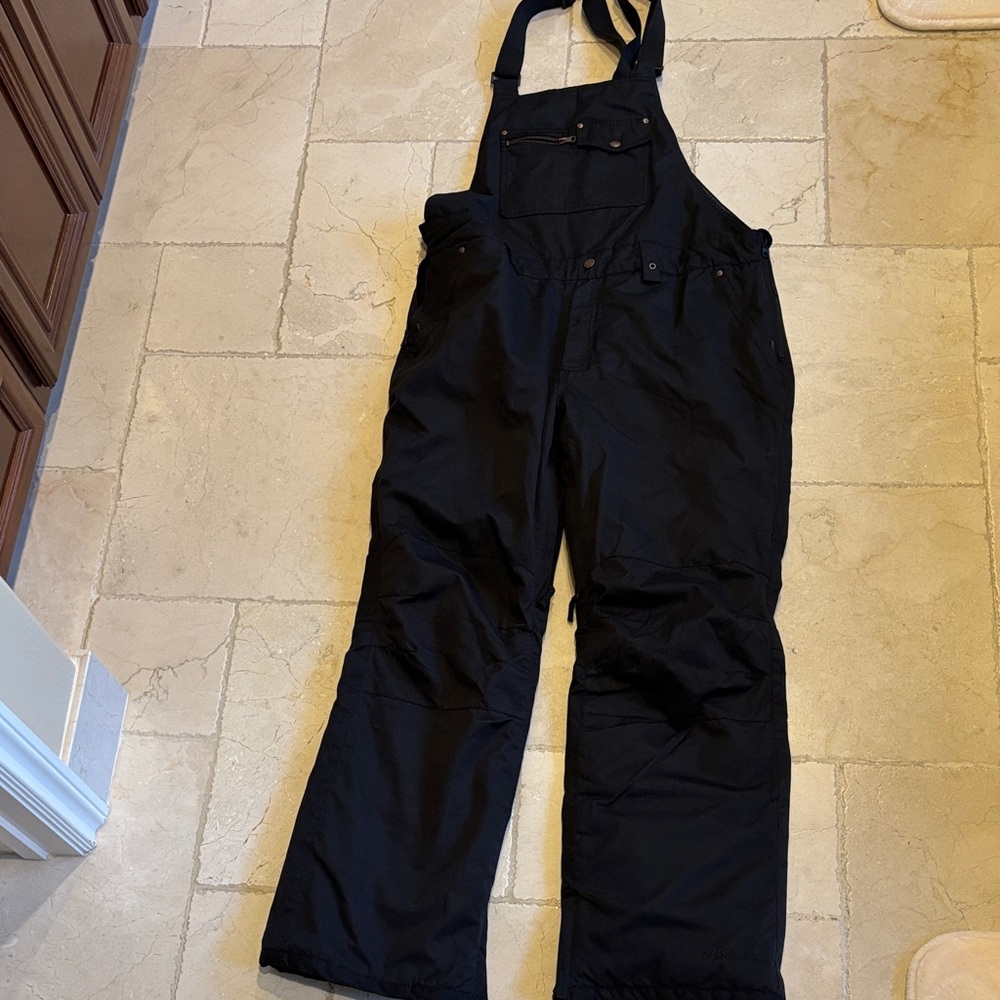 Pulse Black Snow Overalls